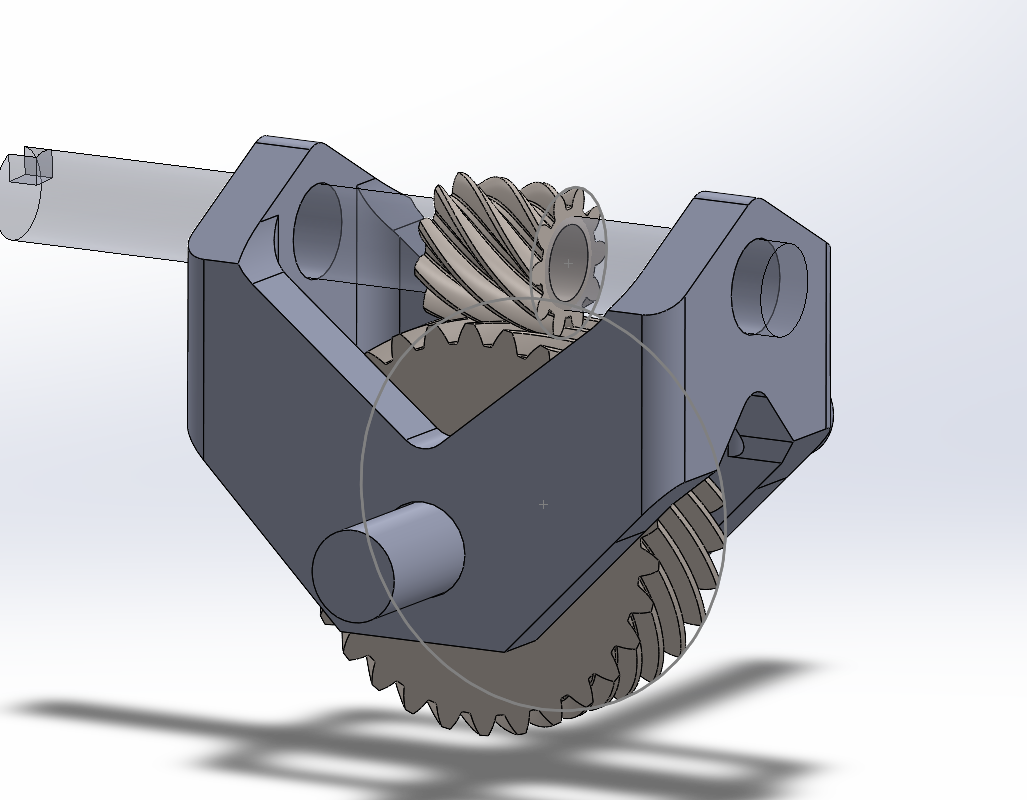 Initial CAD of Gearbox