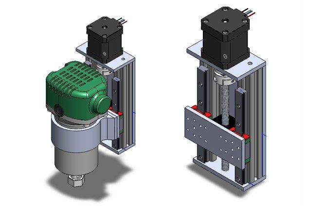 Z-axis assembly with and without router head