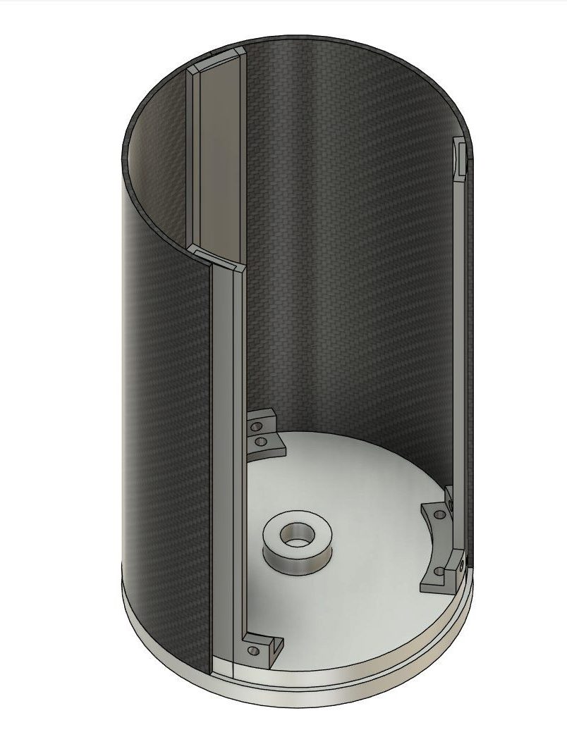 CAD render of the UTAT airframe section